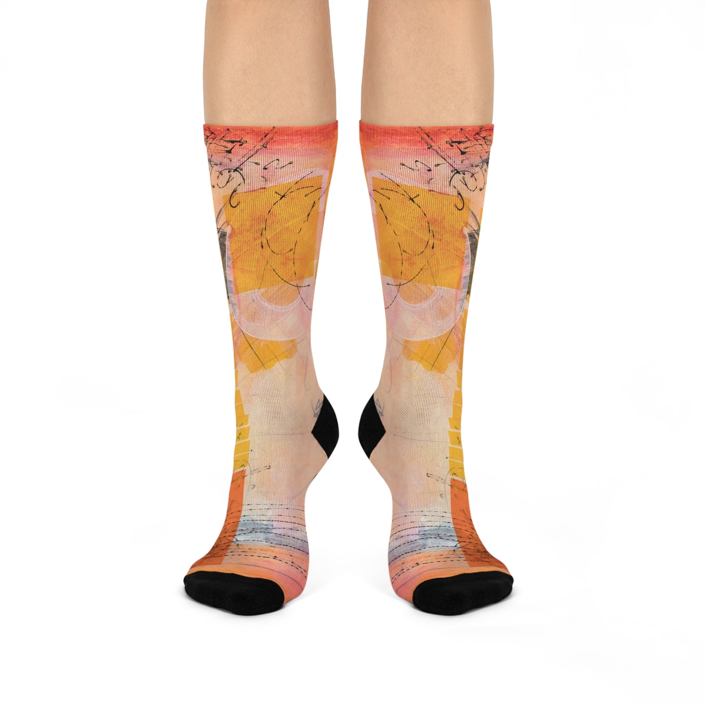 Unisex Crew Socks - 02876 White One size 3/4 Crew
