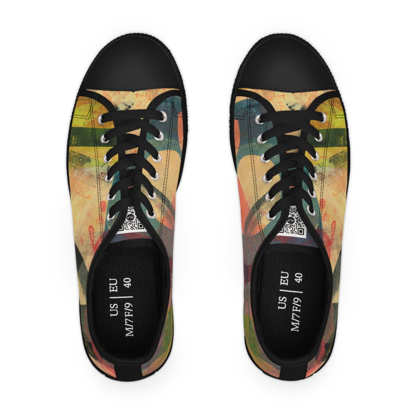 Women's Low Top Sneakers - 02867 US 12 White sole