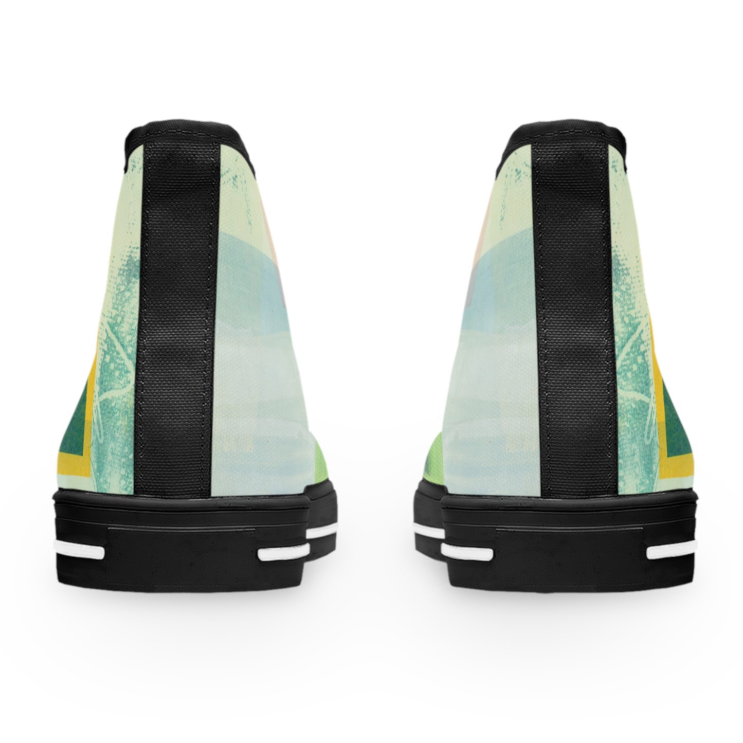 Women's High Top Sneakers - 02878 US 12 White sole
