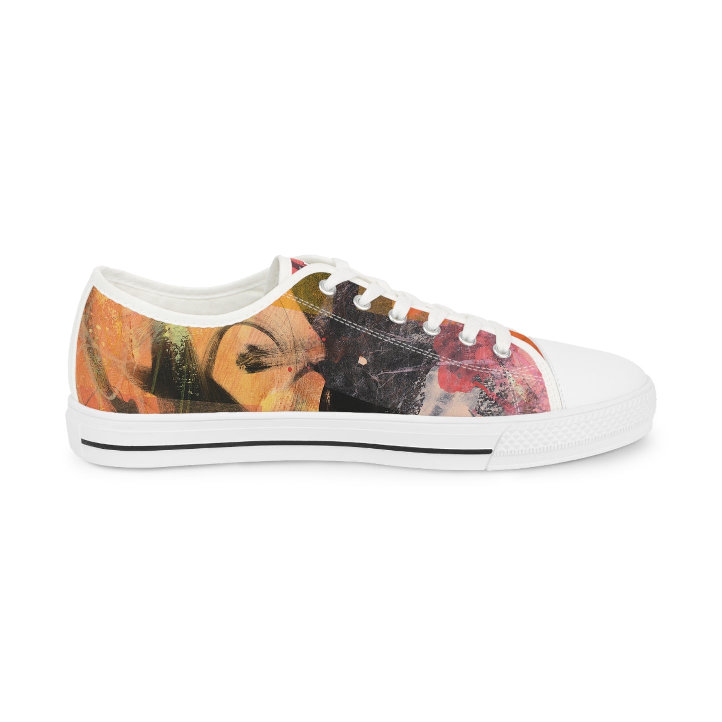 Men's Low Top Sneakers - 02864 US 14 Black sole