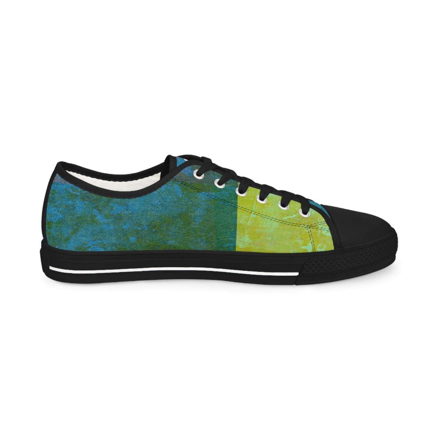 Men's Low Top Sneakers - 02859 US 14 Black sole