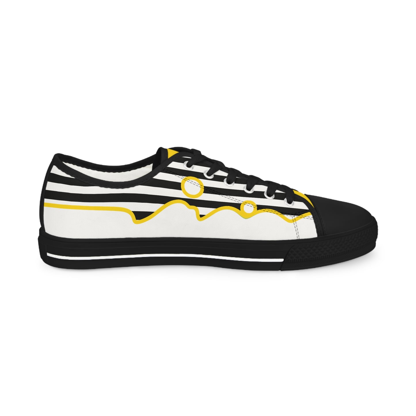 Men's Low Top Graphics Sneakers - 10002 US 14 Black sole