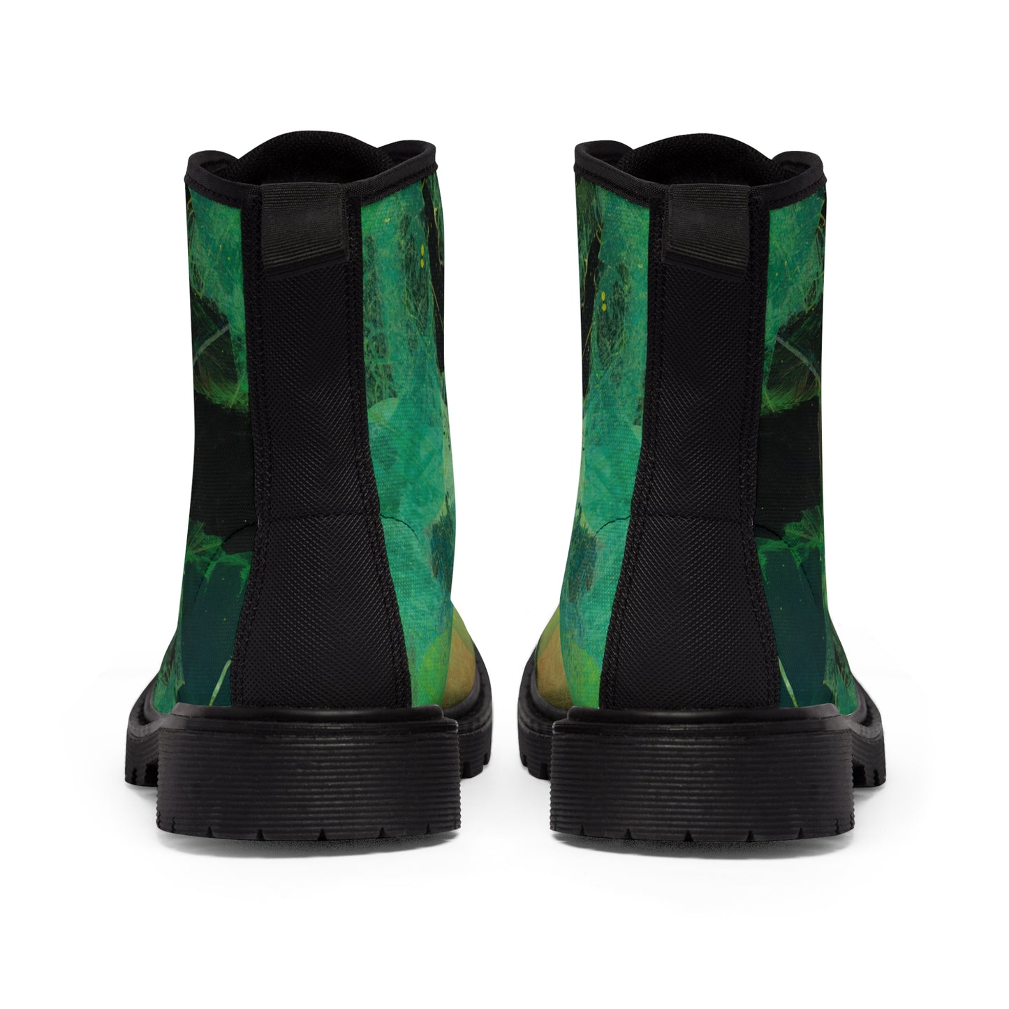 Men's Canvas Boots - 02866 US 10.5 Black sole
