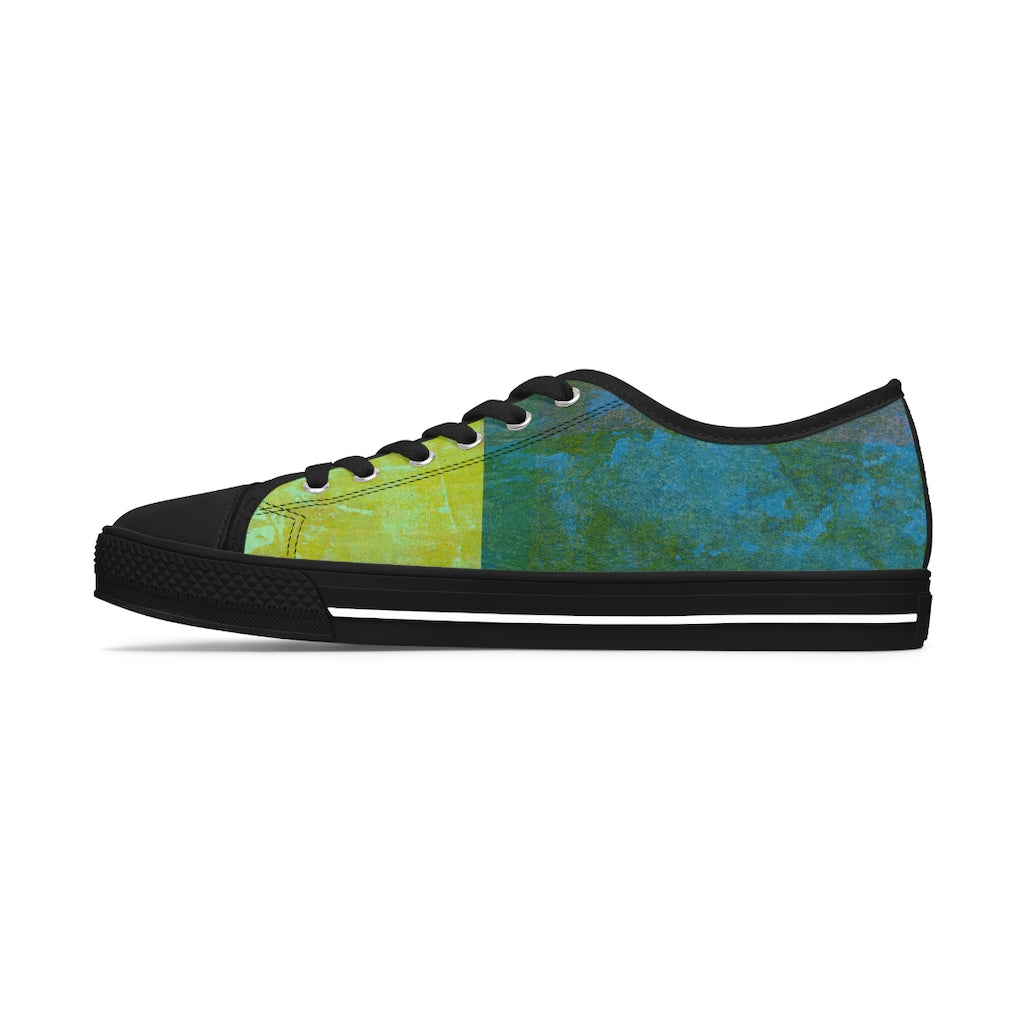 klasneakers Women's Canvas Low Top Abstract Art Sneakers - 02859