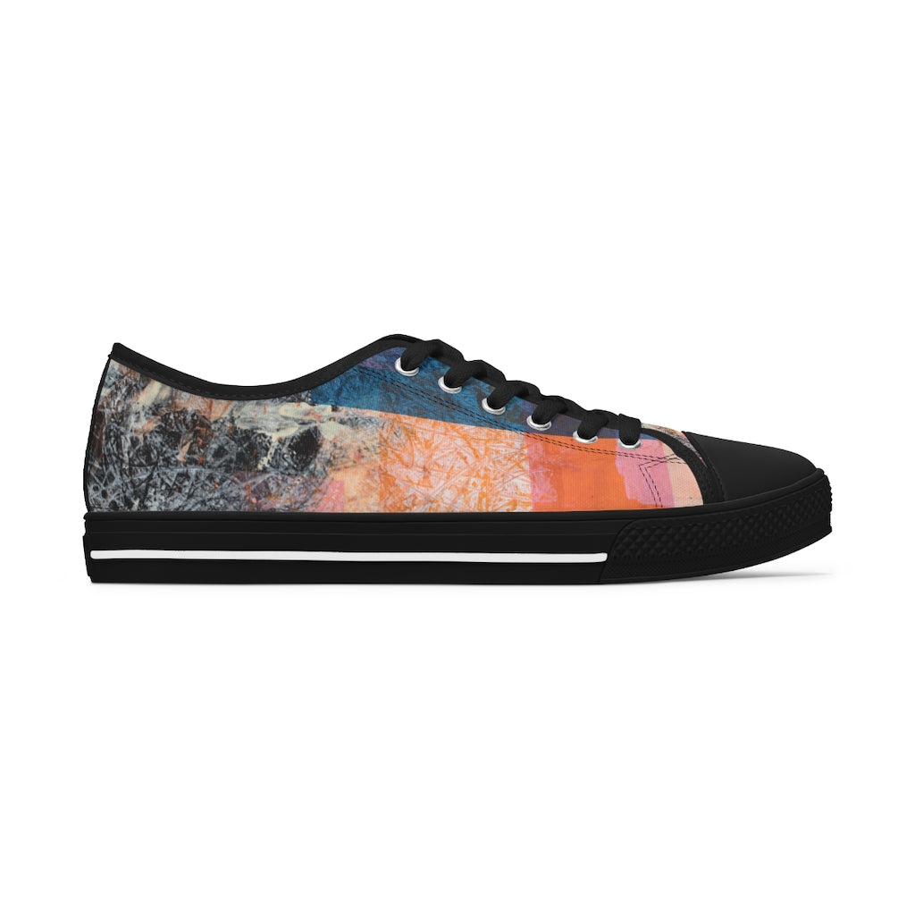 klasneakers Women's Canvas Low Top Abstract Art Sneakers - 02862