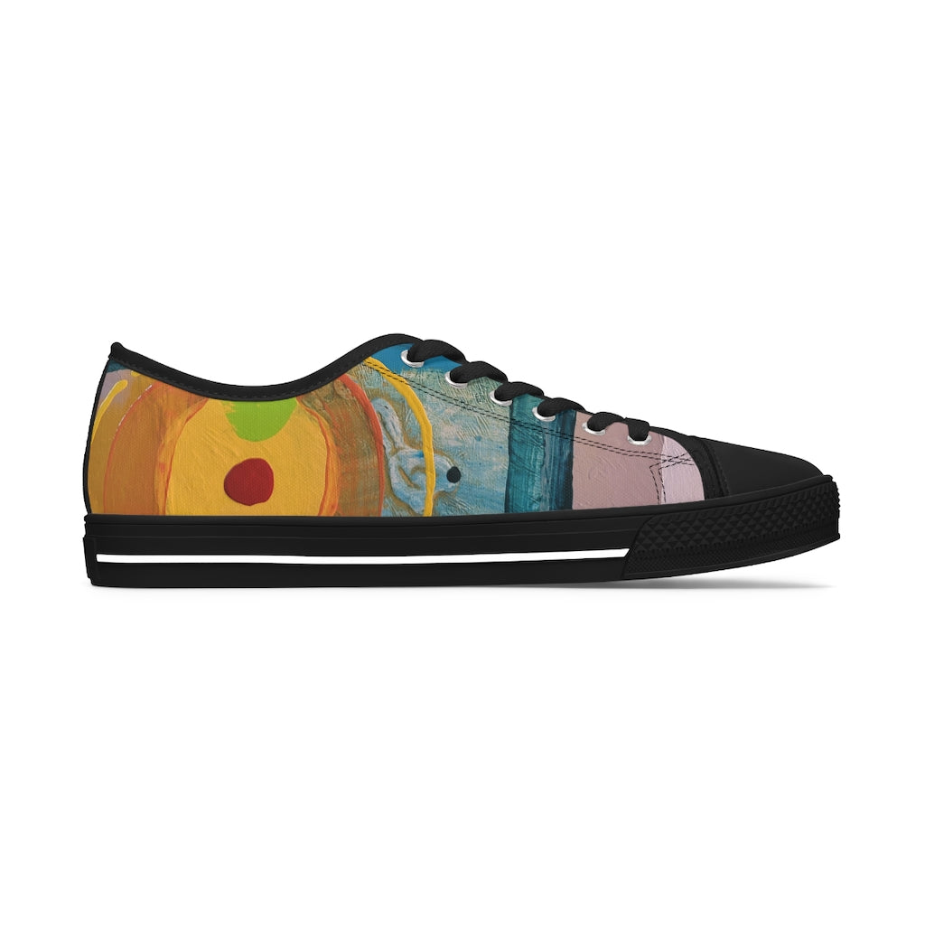 klasneakers Women's Canvas Low Top Abstract Art Sneakers - 02200