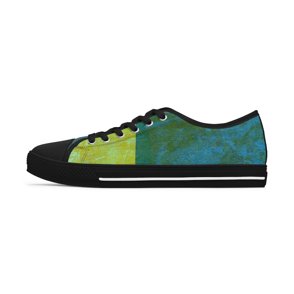 klasneakers Women's Canvas Low Top Abstract Art Sneakers - 02859