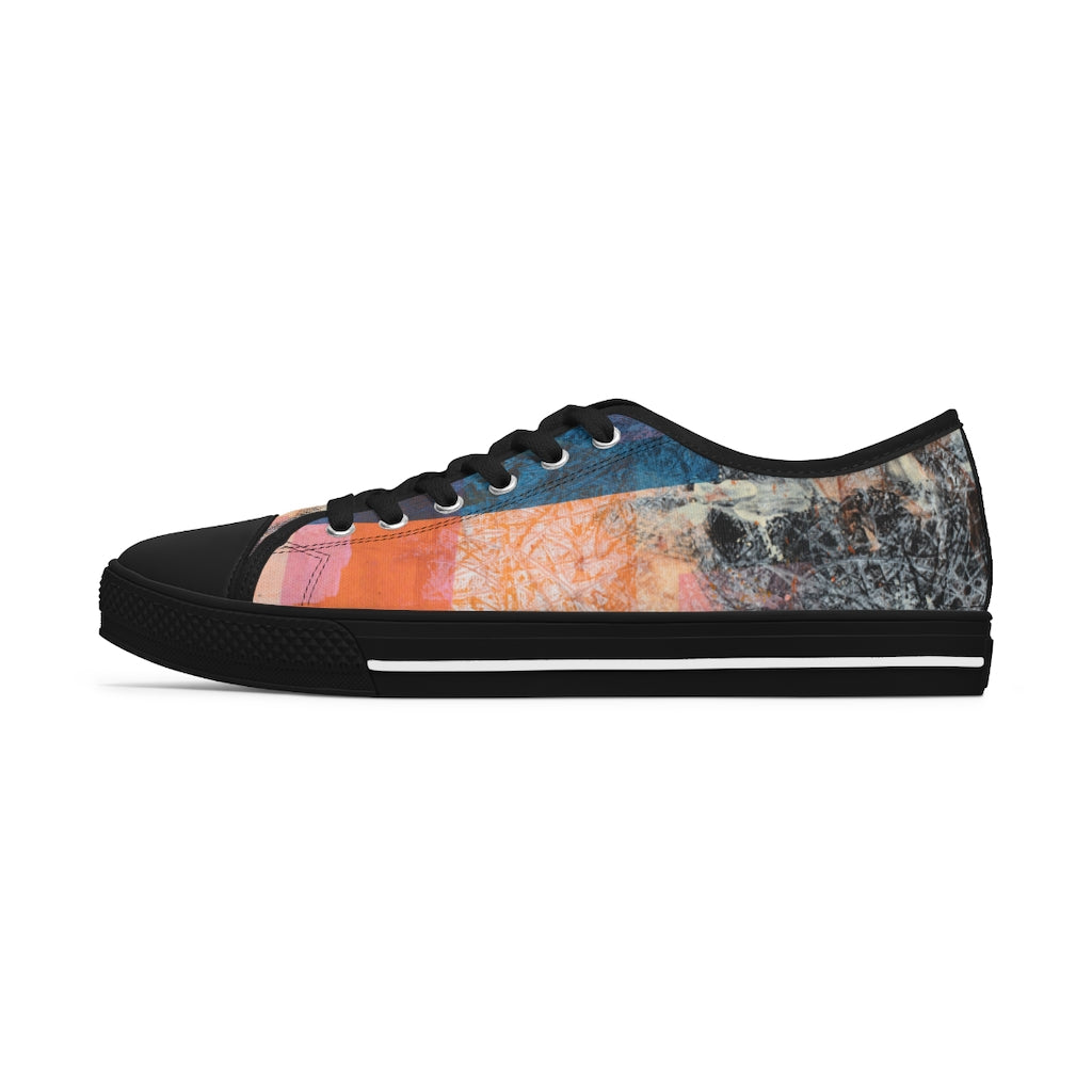 klasneakers Women's Canvas Low Top Abstract Art Sneakers - 02862