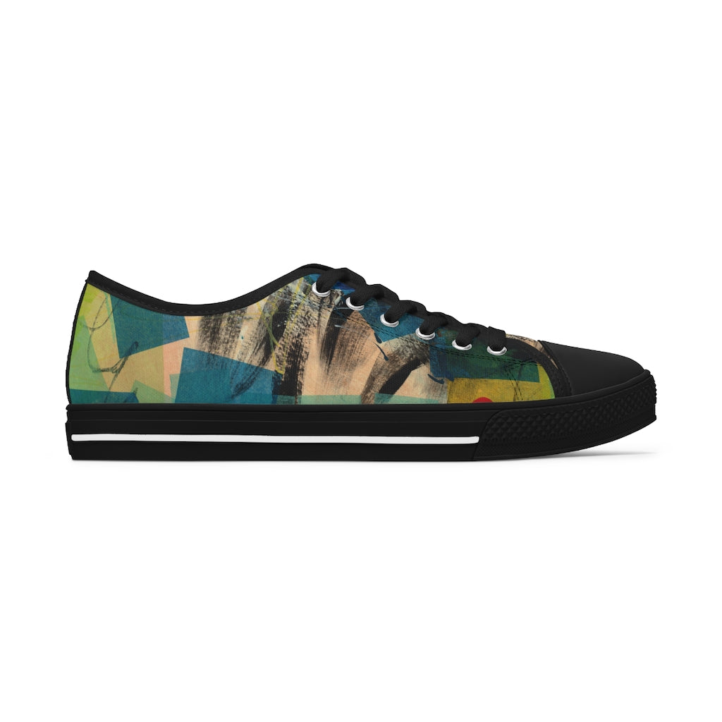 klasneakers Women's Canvas Low Top Abstract Art Sneakers - 02877