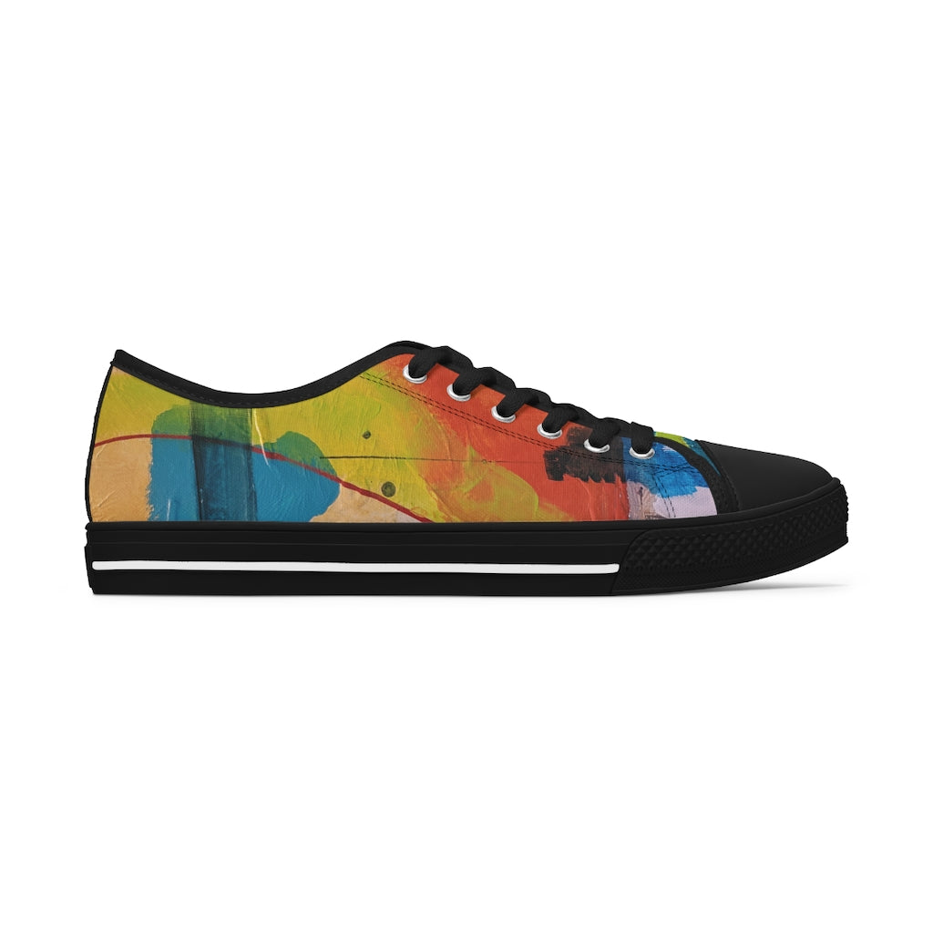 klasneakers Women's Canvas Low Top Abstract Art Sneakers - 02200