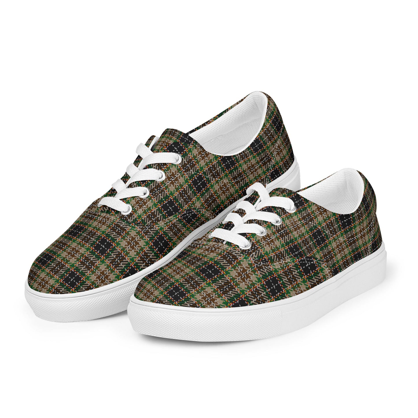 klasneakers Women’s lace-up canvas shoes - Jemi Plaid Tartan