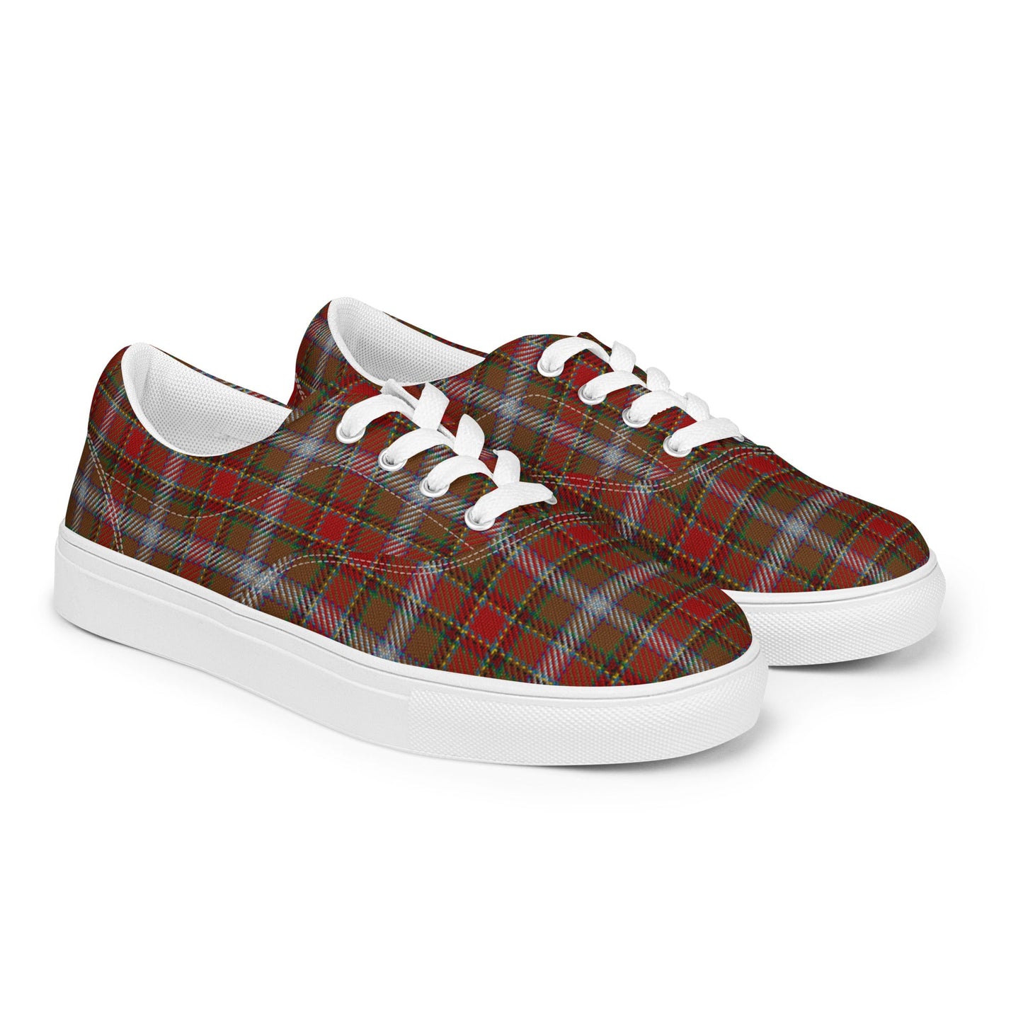 klasneakers Women’s lace-up canvas shoes - Mich Plaid Tartan