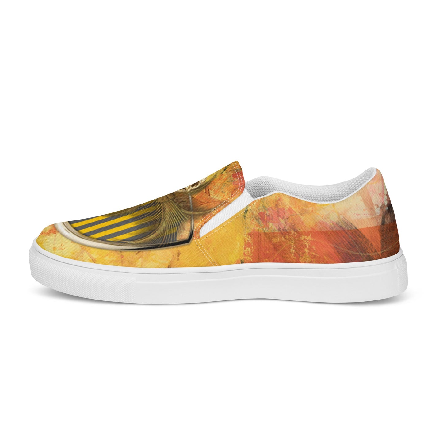 klasneakers Women’s slip-on canvas shoes - Gold Skull