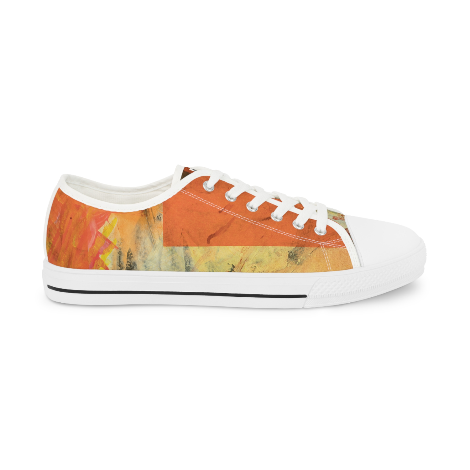 Women's Low Top Patterned Canvas Sneakers
