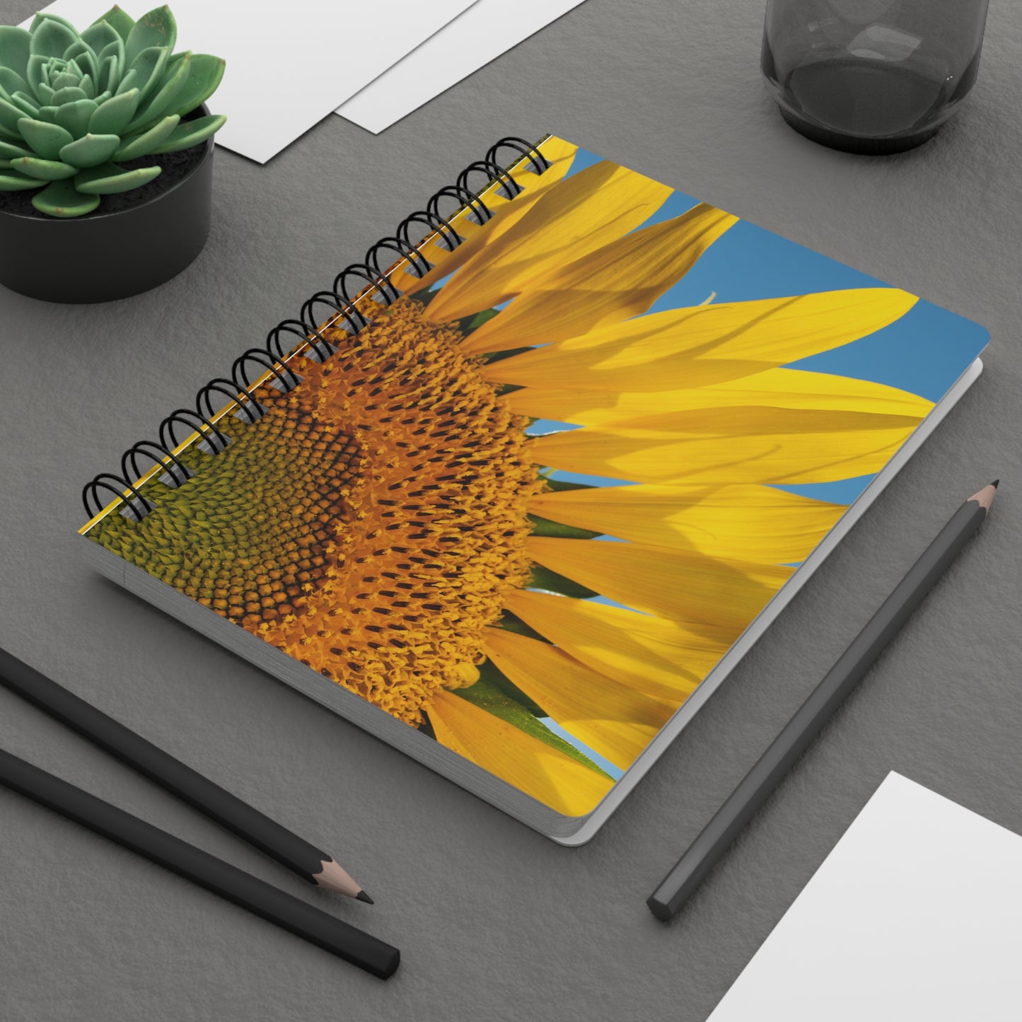 Sunflowers 03 - Spiral Bound Journal One Size