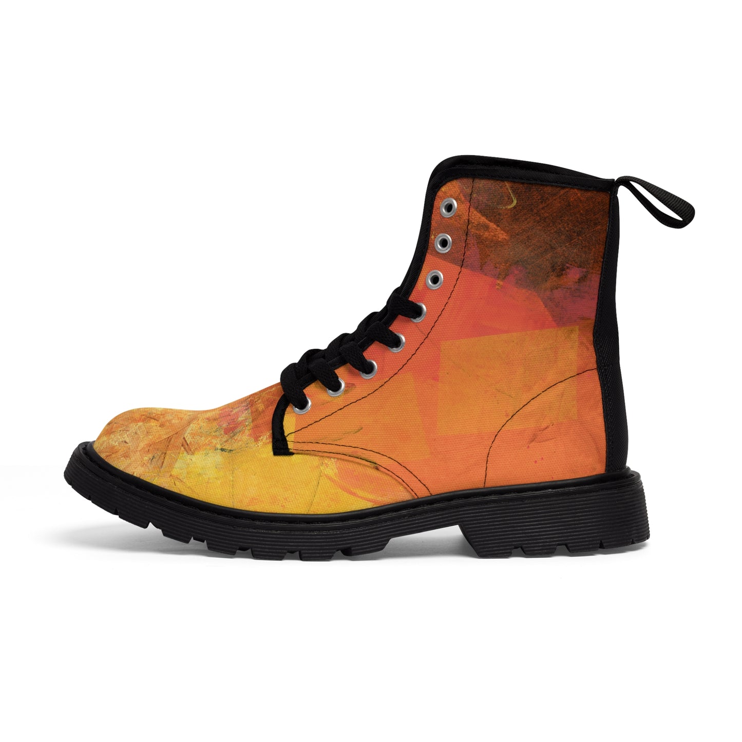 Men's Canvas Boots - 02875 US 10.5 Black sole