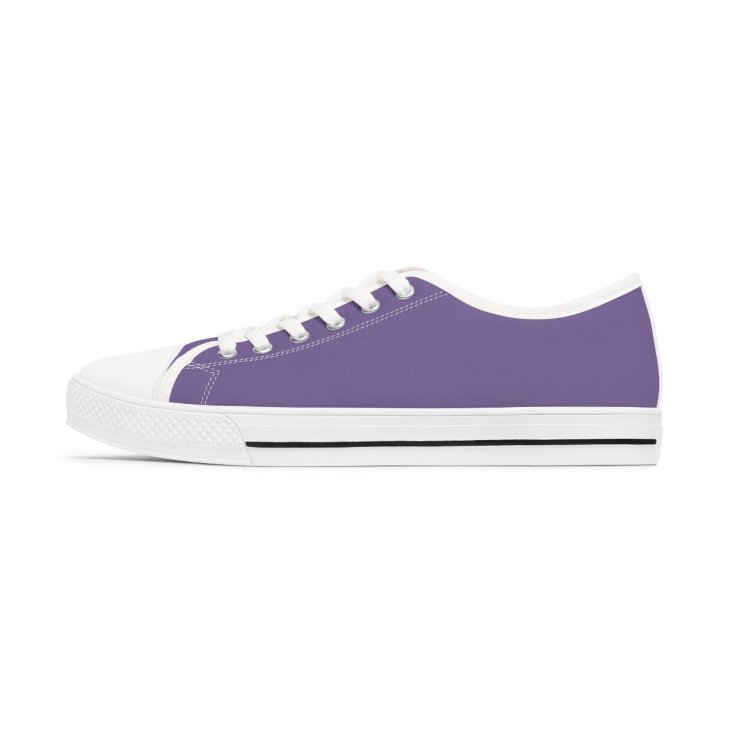 Women's Low Top Sneakers - Purple US 12 White sole