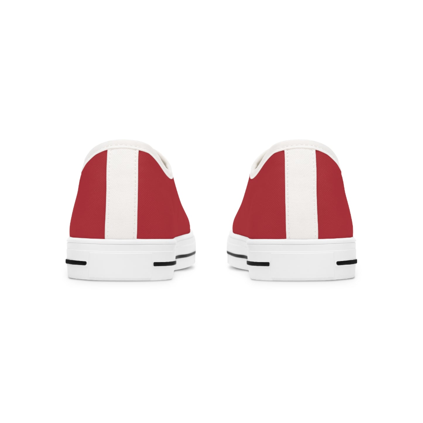 Women's Low Top Sneakers - Red US 12 White sole