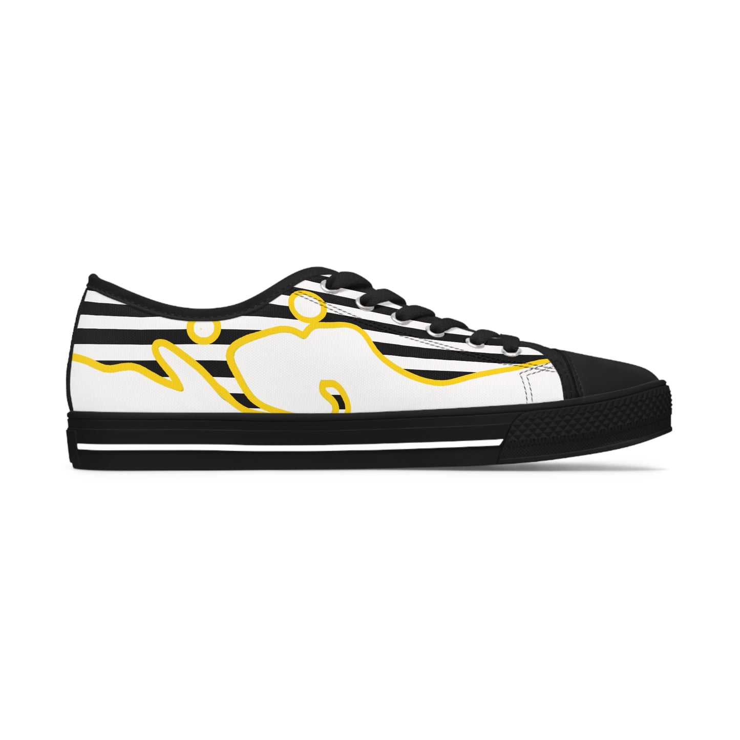 Women's Low Top Graphics Sneakers - 10002 US 12 White sole