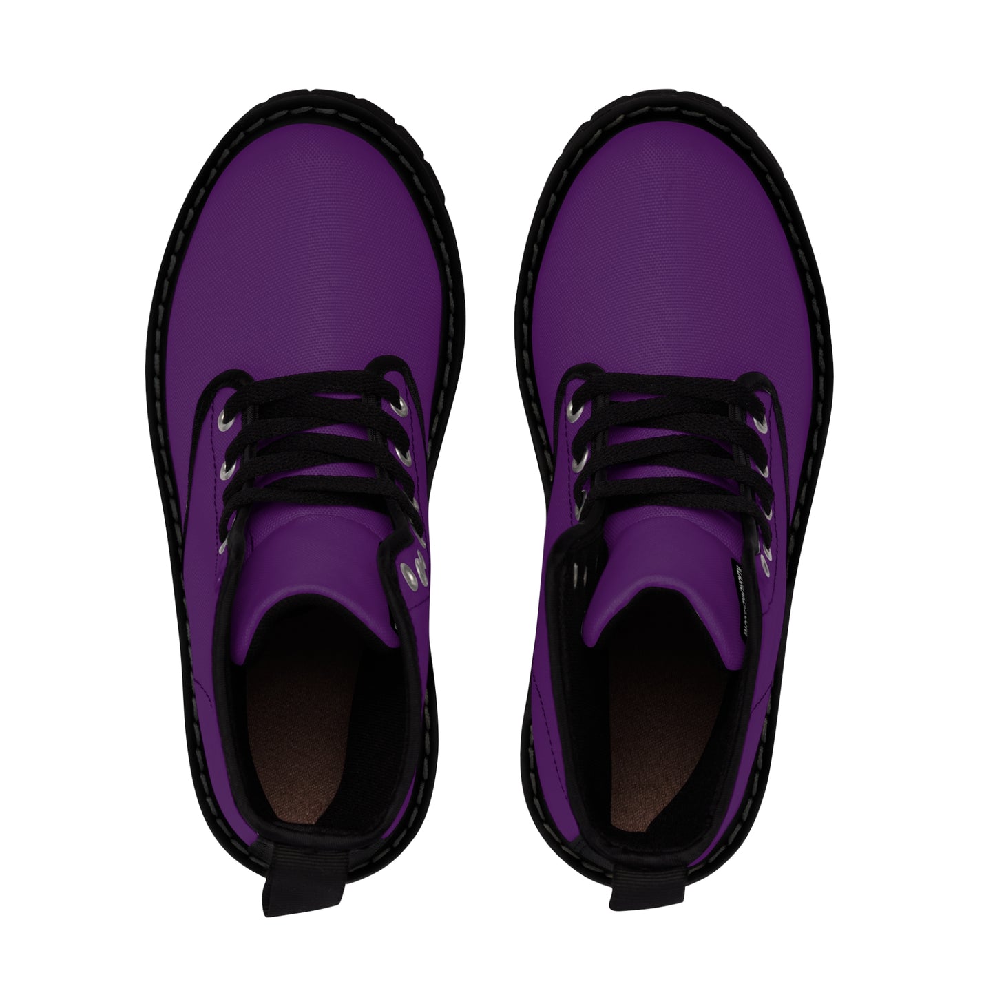 Women's Canvas Boots - Royal Purple US 11 Black sole