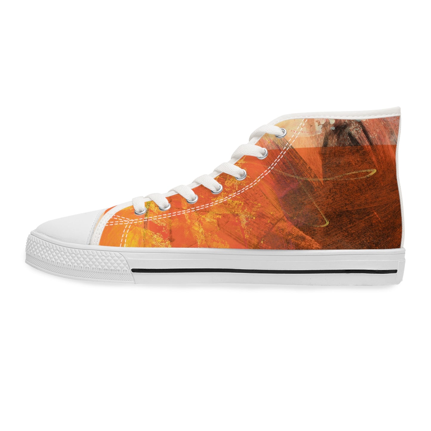 Women's High Top Sneakers - 02875 US 12 White sole