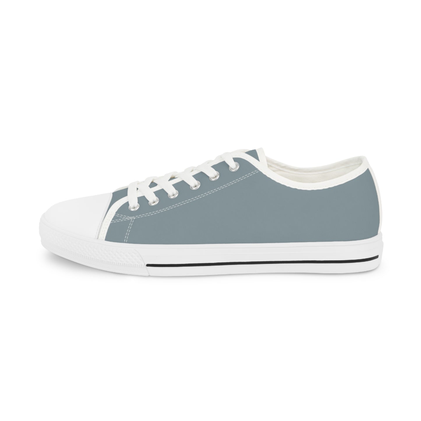 Men's Canvas Low Top Solid Color Sneakers - Storm Gray US 14 Black sole