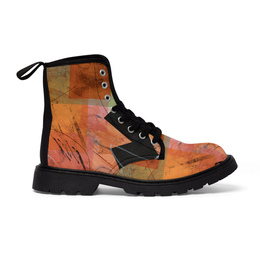 Men's Canvas Boots - 02861 US 10.5 Black sole
