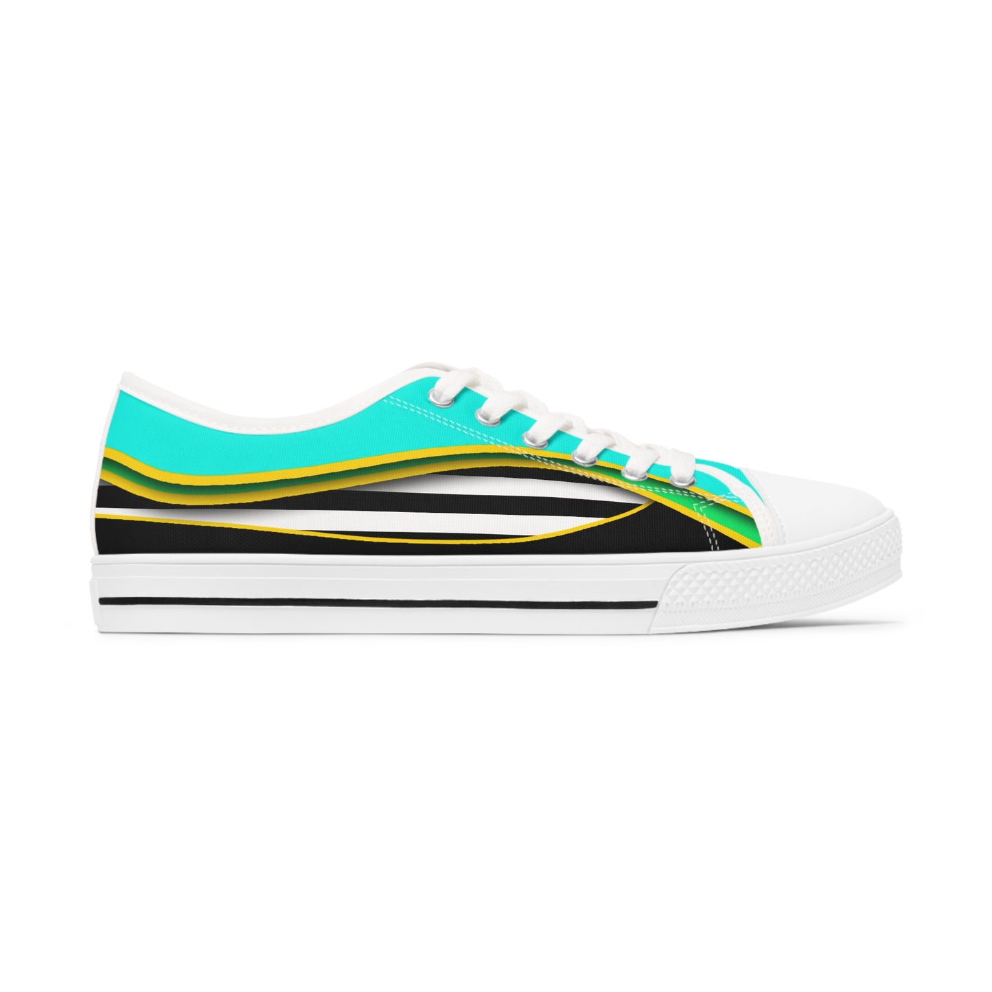 Women's Low Top Graphics Sneakers - 10001 US 12 White sole