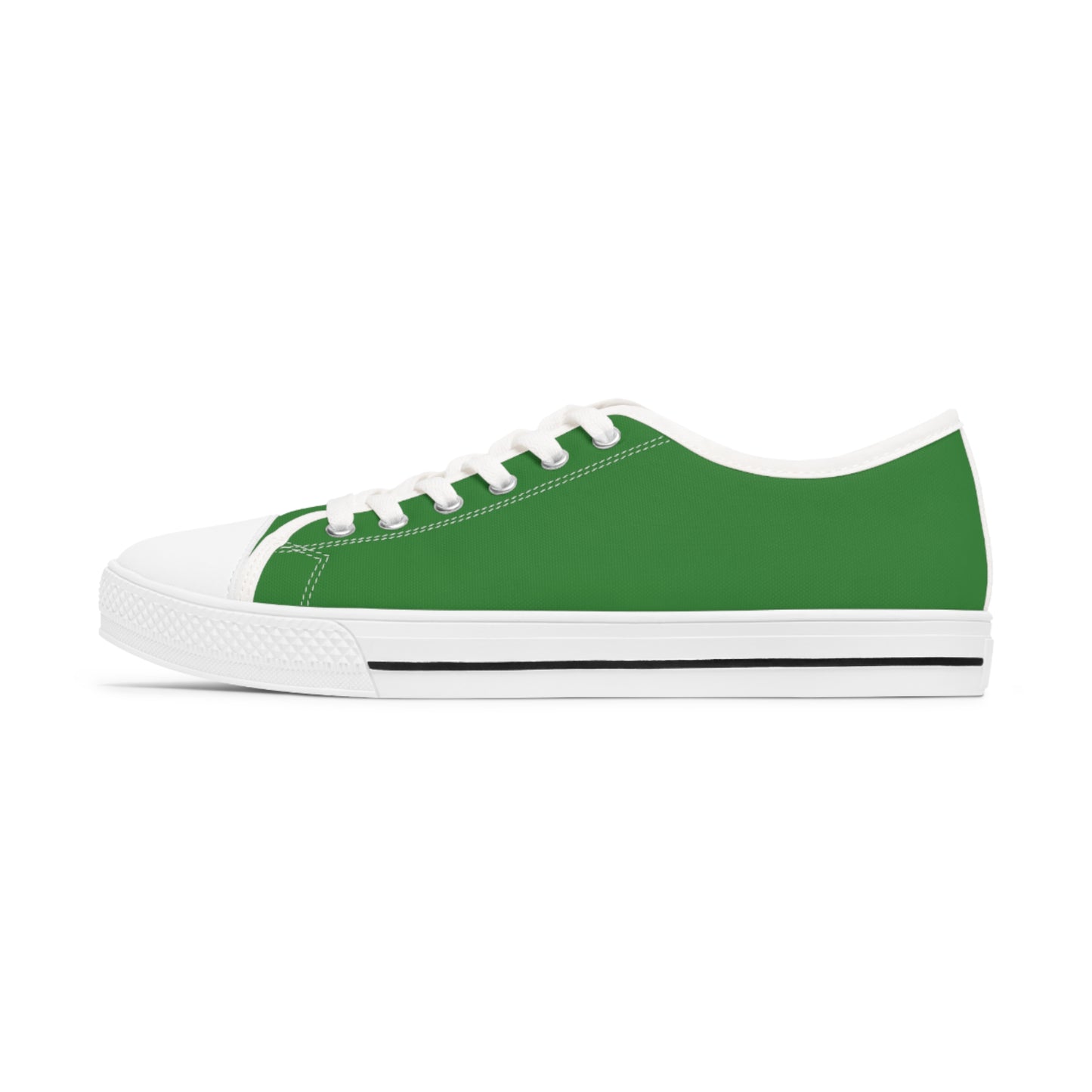 Women's Low Top Sneakers - Green US 12 White sole