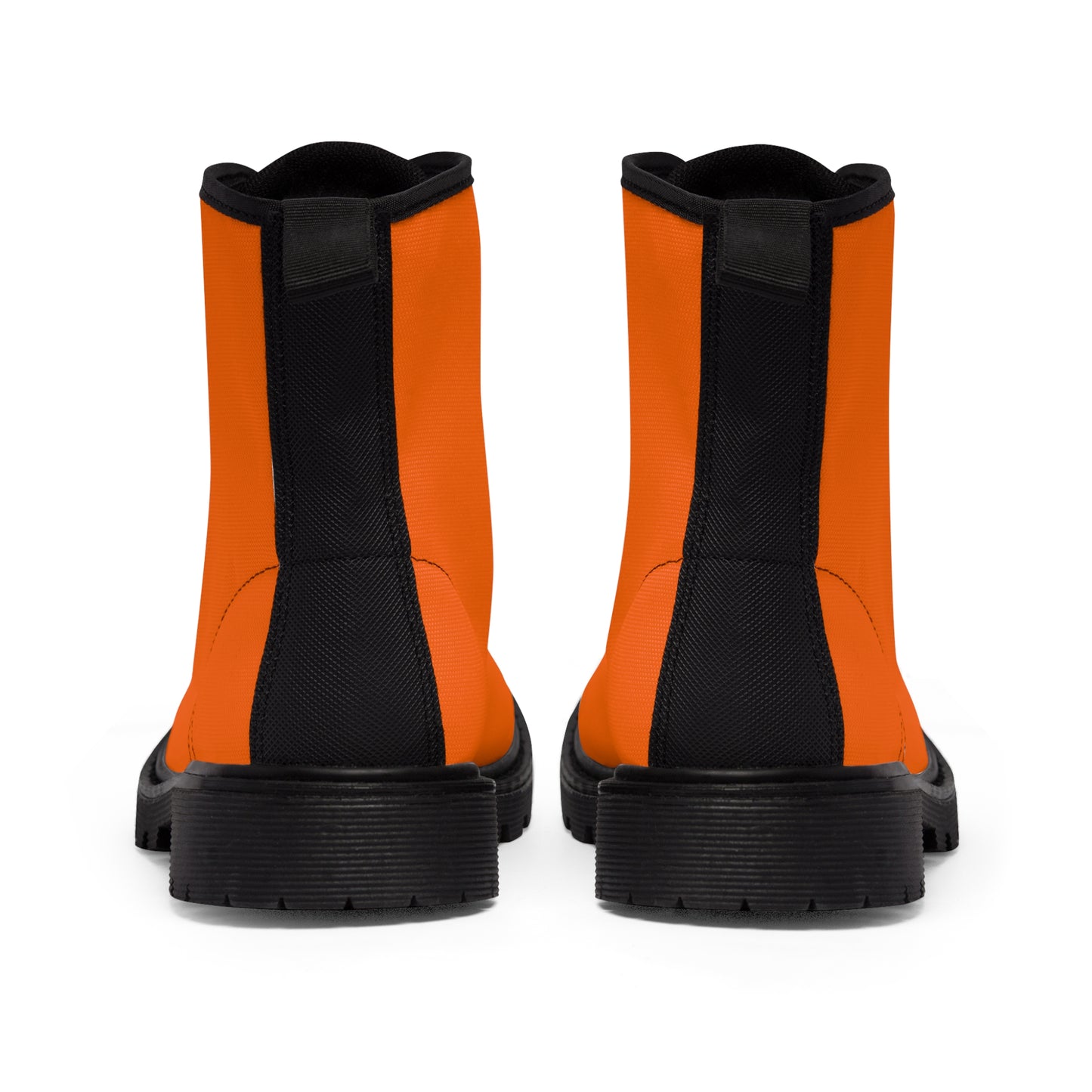 Women's Canvas Boots - Electric Orange US 11 Black sole