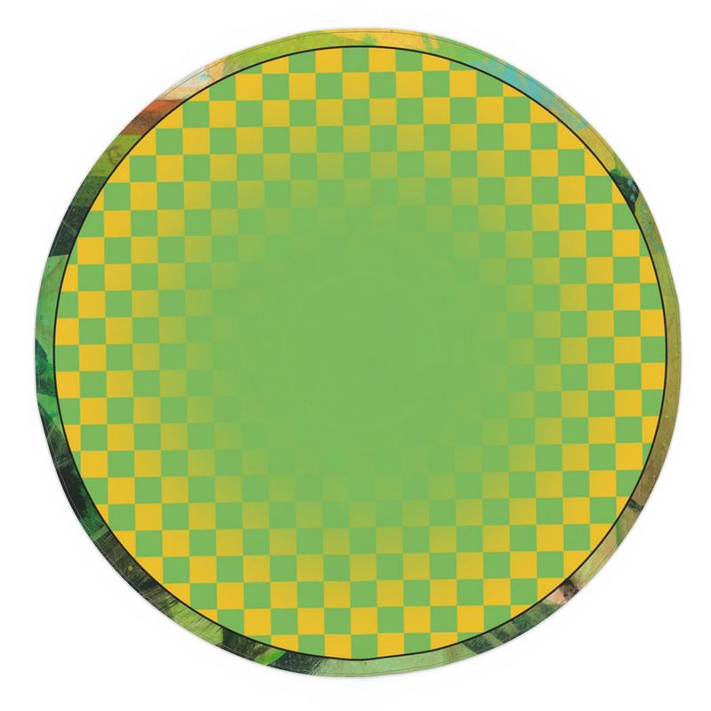 Spring Jump 55" Round Cotton Linen Tablecloth - Design #12