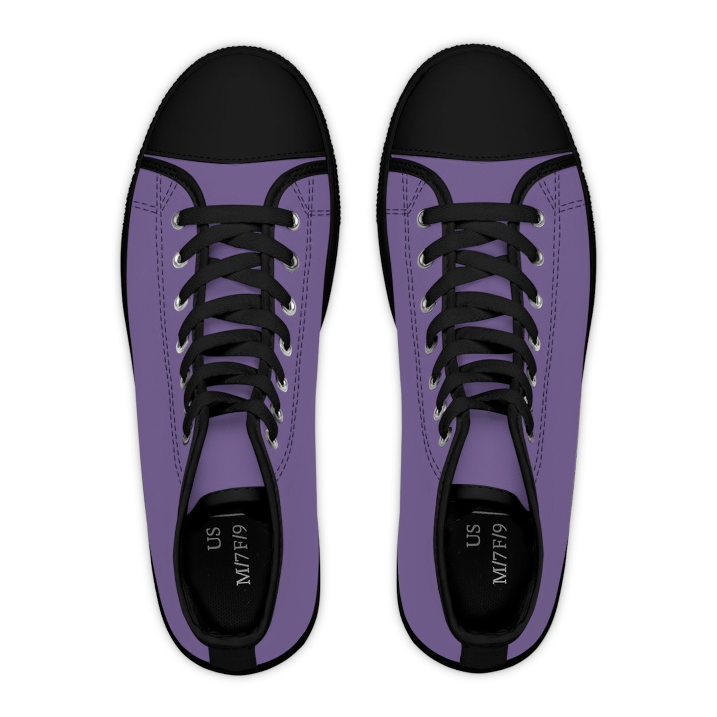 Women's High Top Sneakers - Purple US 12 White sole