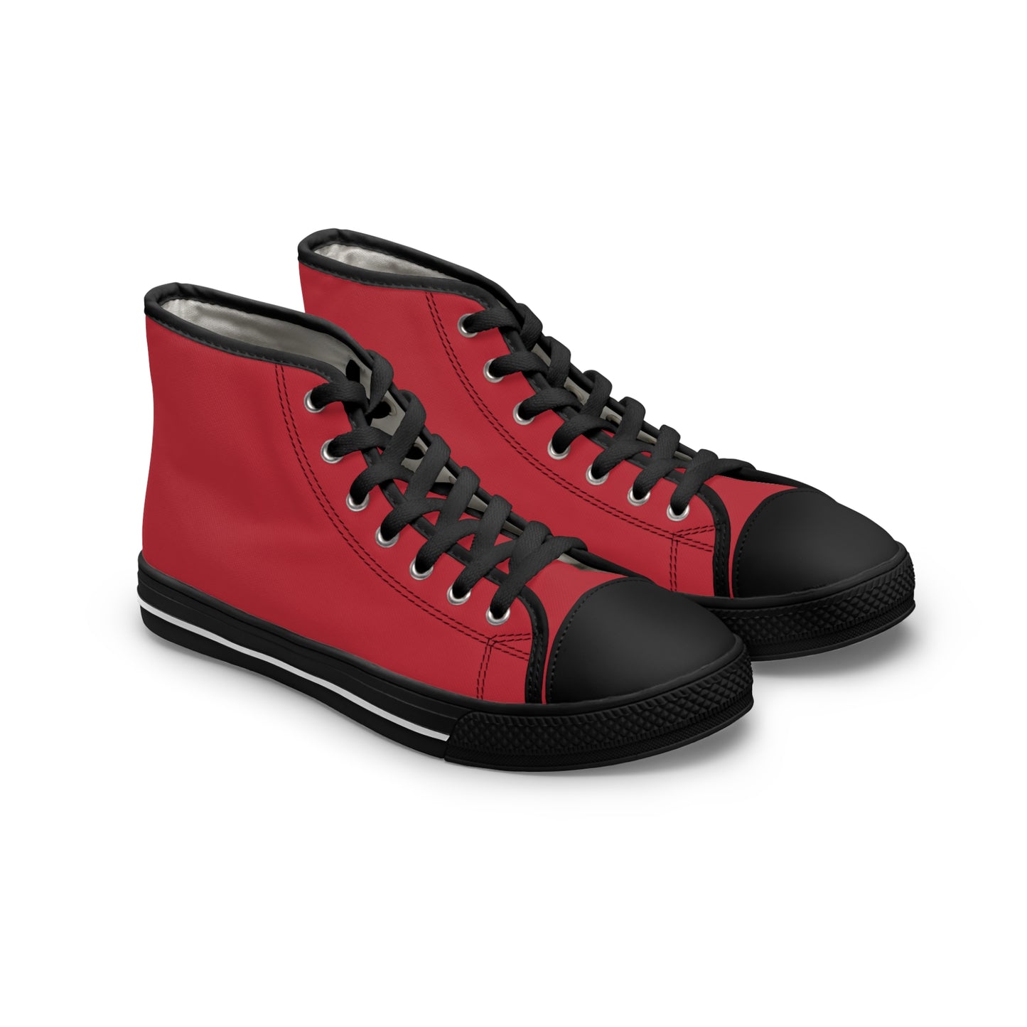 Women's High Top Sneakers - Red US 12 White sole
