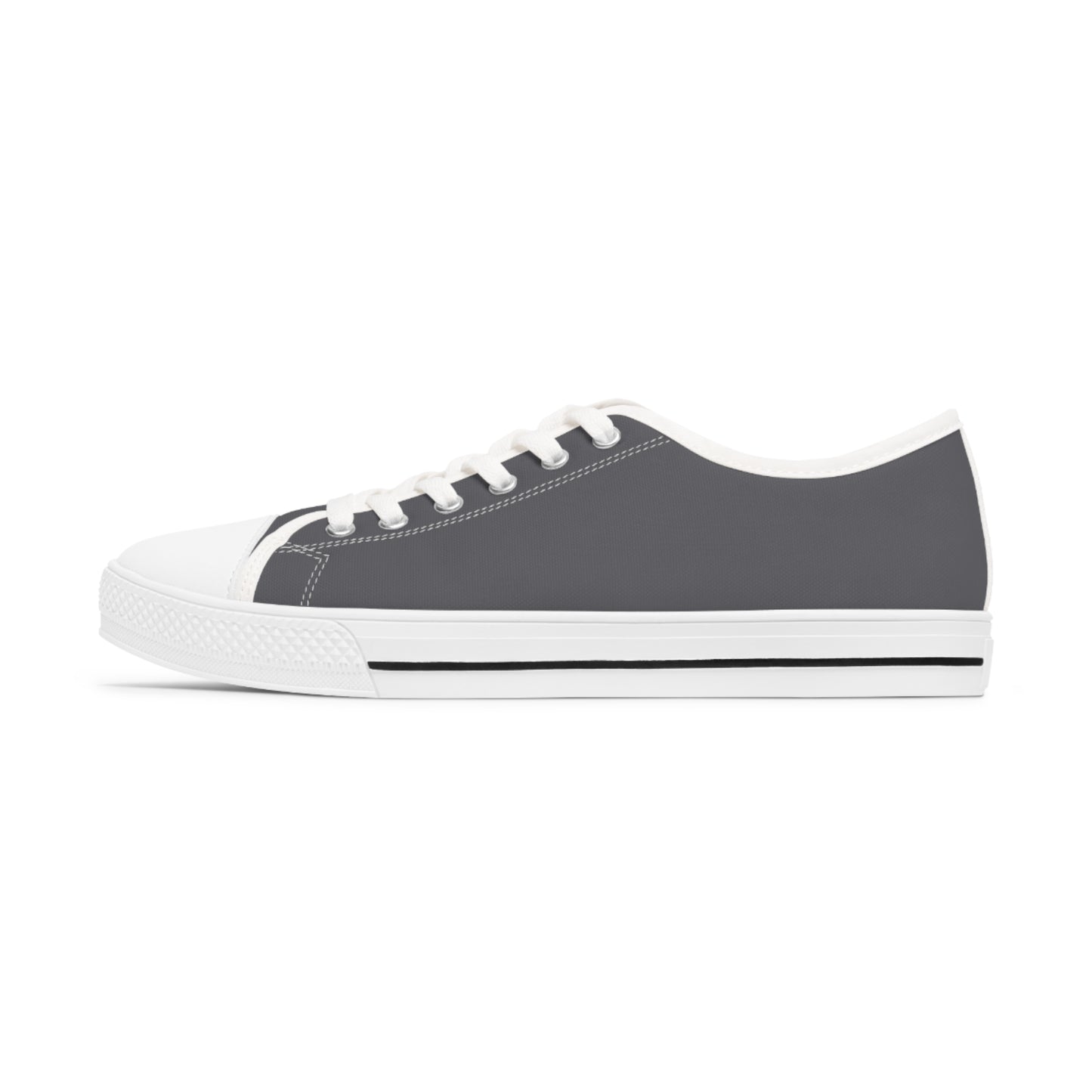 Women's Canvas Low Top Solid Color Sneakers - Concrete Blue US 12 White sole