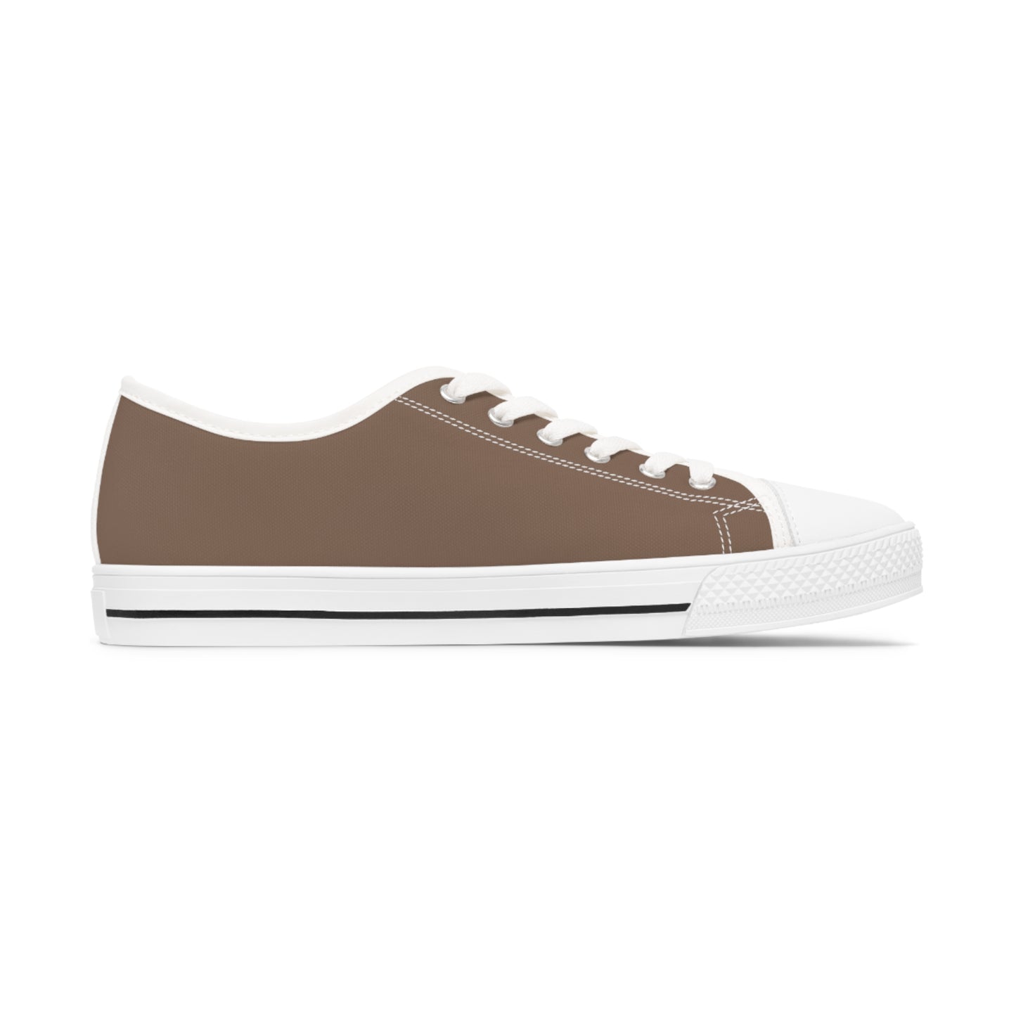 Women's Canvas Low Top Solid Color Sneakers - Latte Tan US 12 White sole