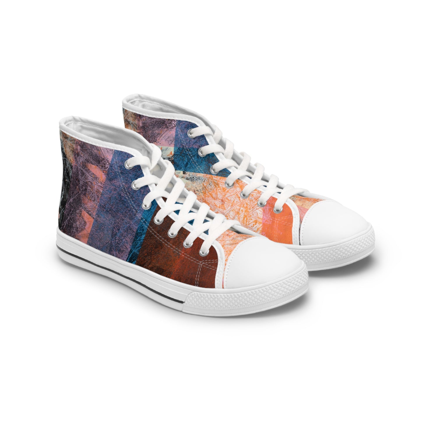 Women's High Top Sneakers - 02862 US 12 White sole