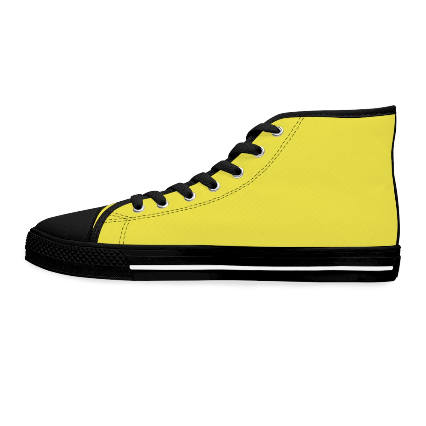 Women's High Top Sneakers - Yellow US 12 White sole
