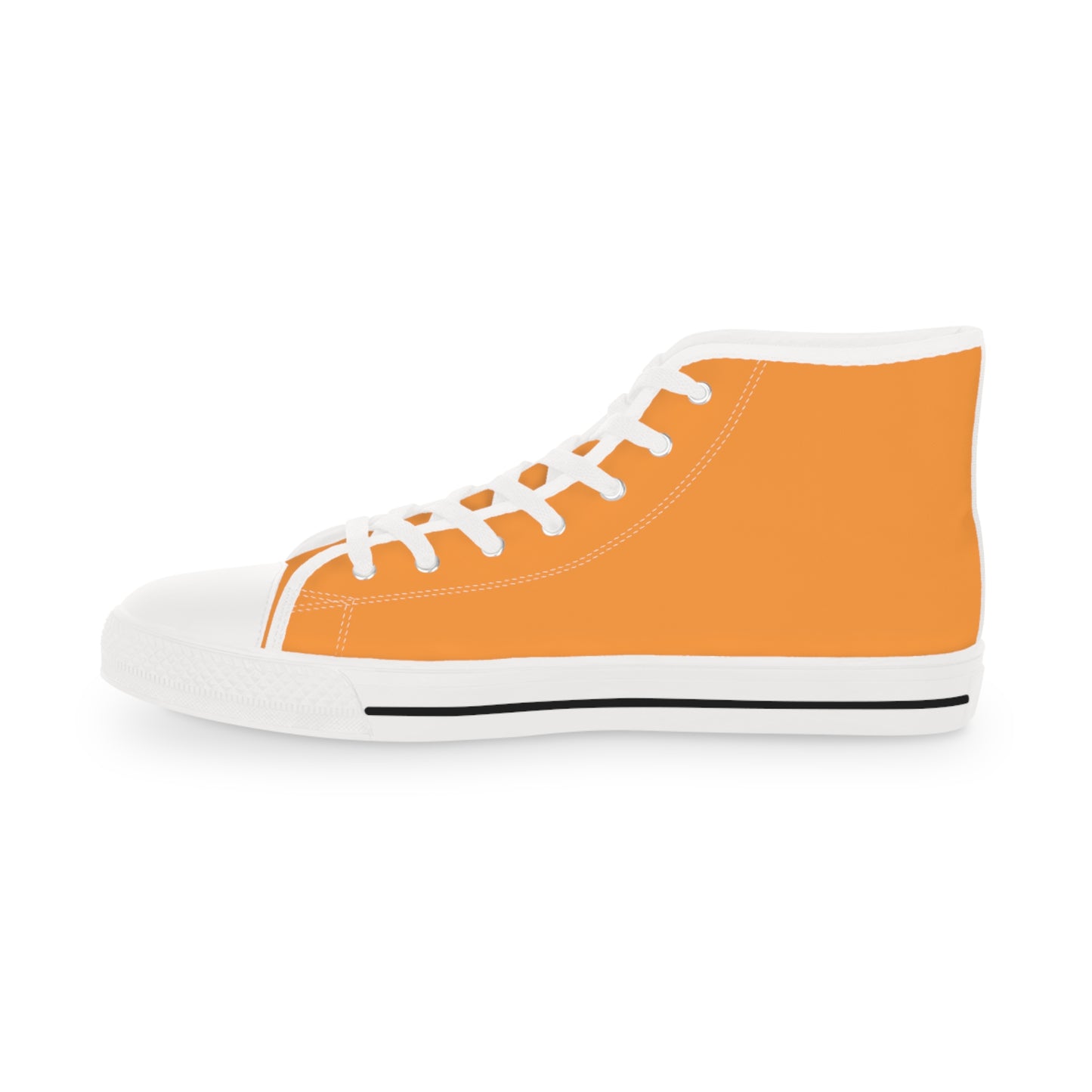 Men's High Top Sneakers - Medium Orange US 14 White sole