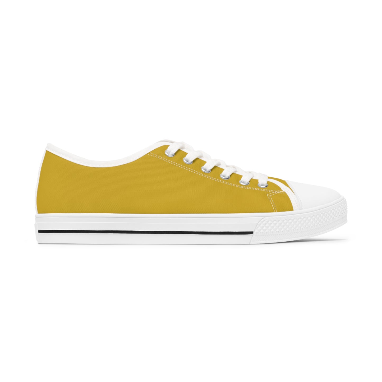 Women's Low Top Sneakers - Gold US 12 White sole