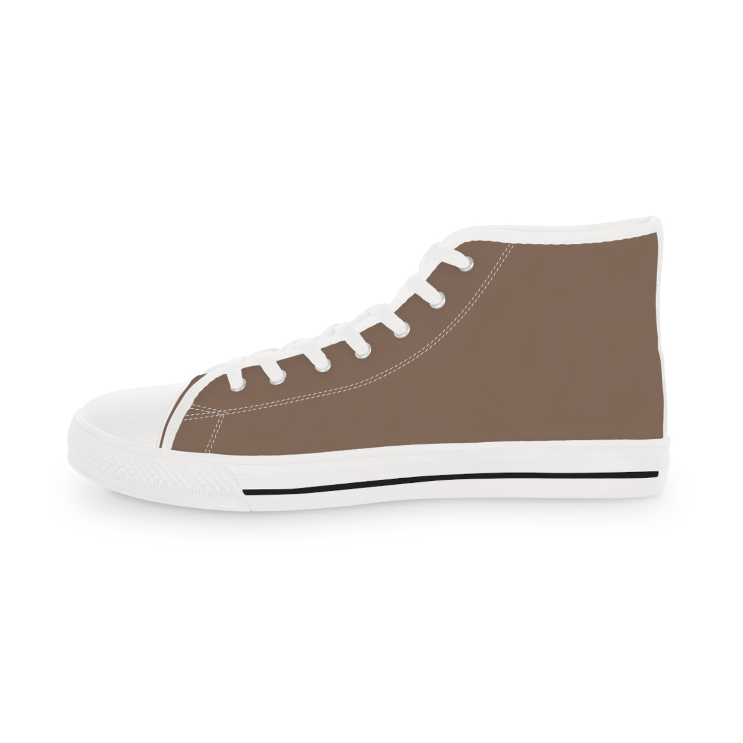 Men's Canvas High Top Solid Color Sneakers - Latte Tan US 14 White sole
