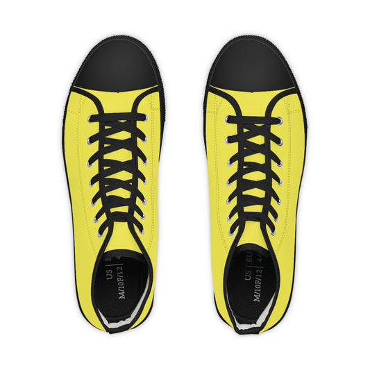 Men's High Top Sneakers - Yellow US 14 White sole