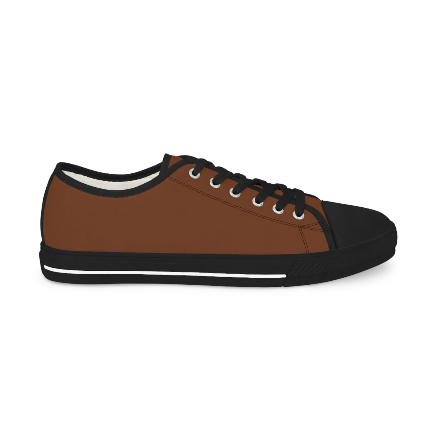 Men's Canvas Low Top Solid Color Sneakers - Rotten Orange US 14 Black sole