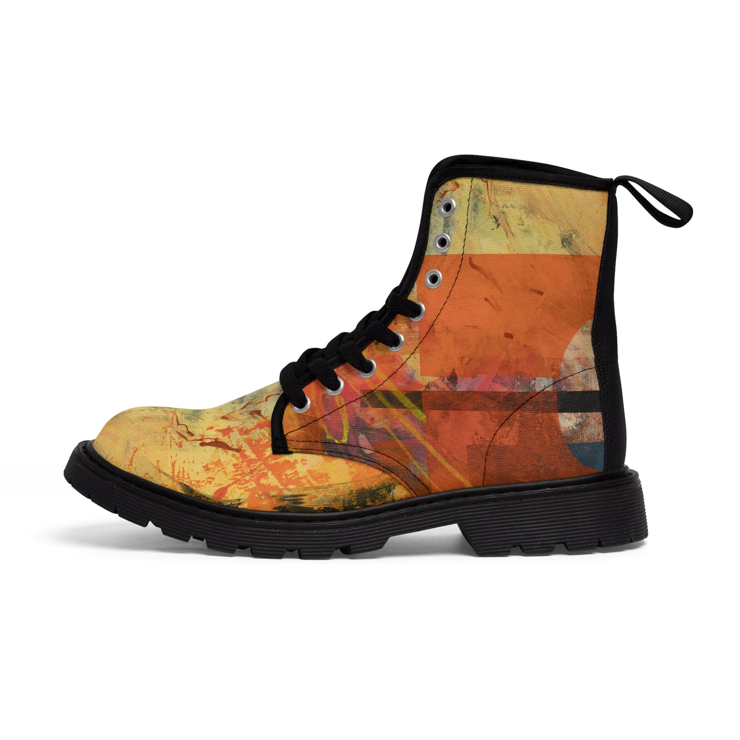 Women's Canvas Boots - 02868 US 11 Black sole
