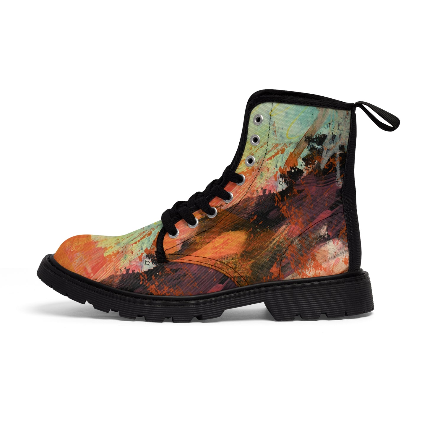 Men's Canvas Boots - 02870 US 10.5 Black sole