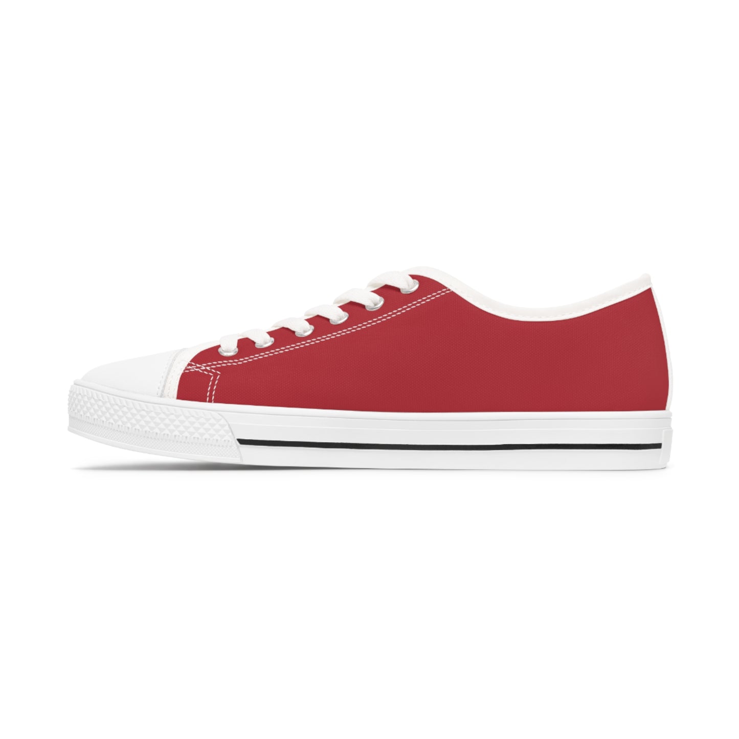 Women's Low Top Sneakers - Red US 12 White sole