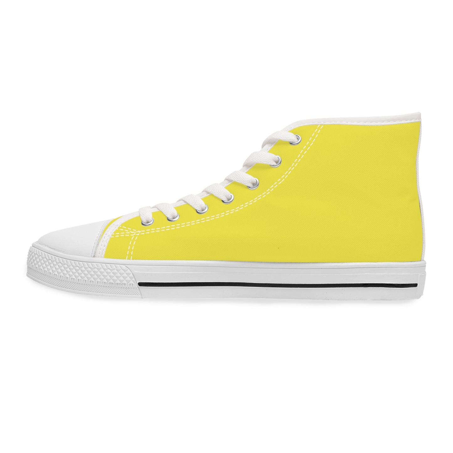 Women's High Top Sneakers - Yellow US 12 White sole