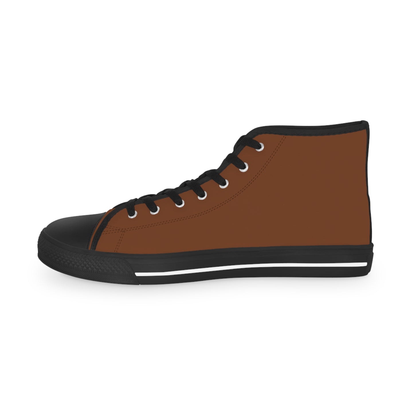 Men's Canvas High Top Solid Color Sneakers - Rotten Orange US 14 White sole