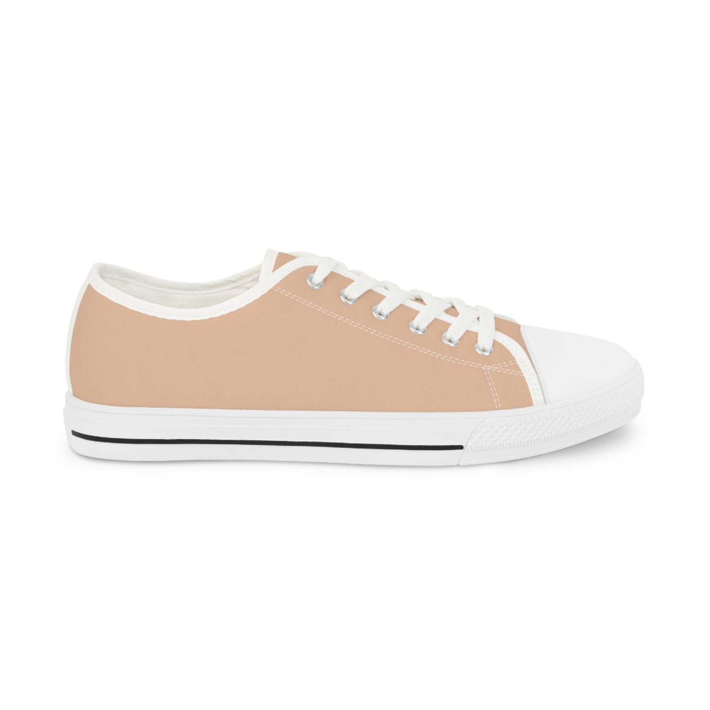 Men's Canvas Low Top Solid Color Sneakers - Orange Cream US 14 Black sole