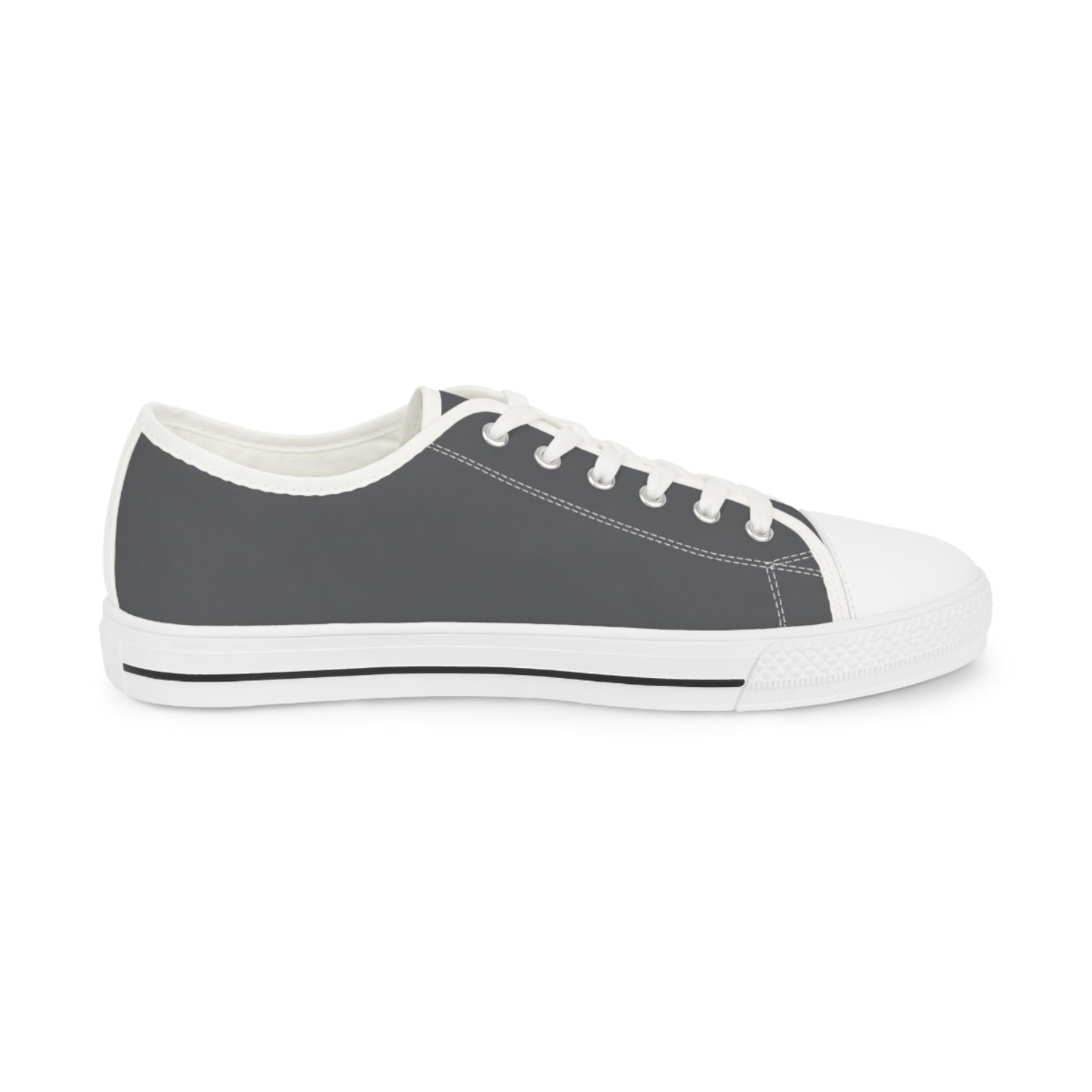 Men's Canvas Low Top Solid Color Sneakers - Concrete Blue US 14 Black sole