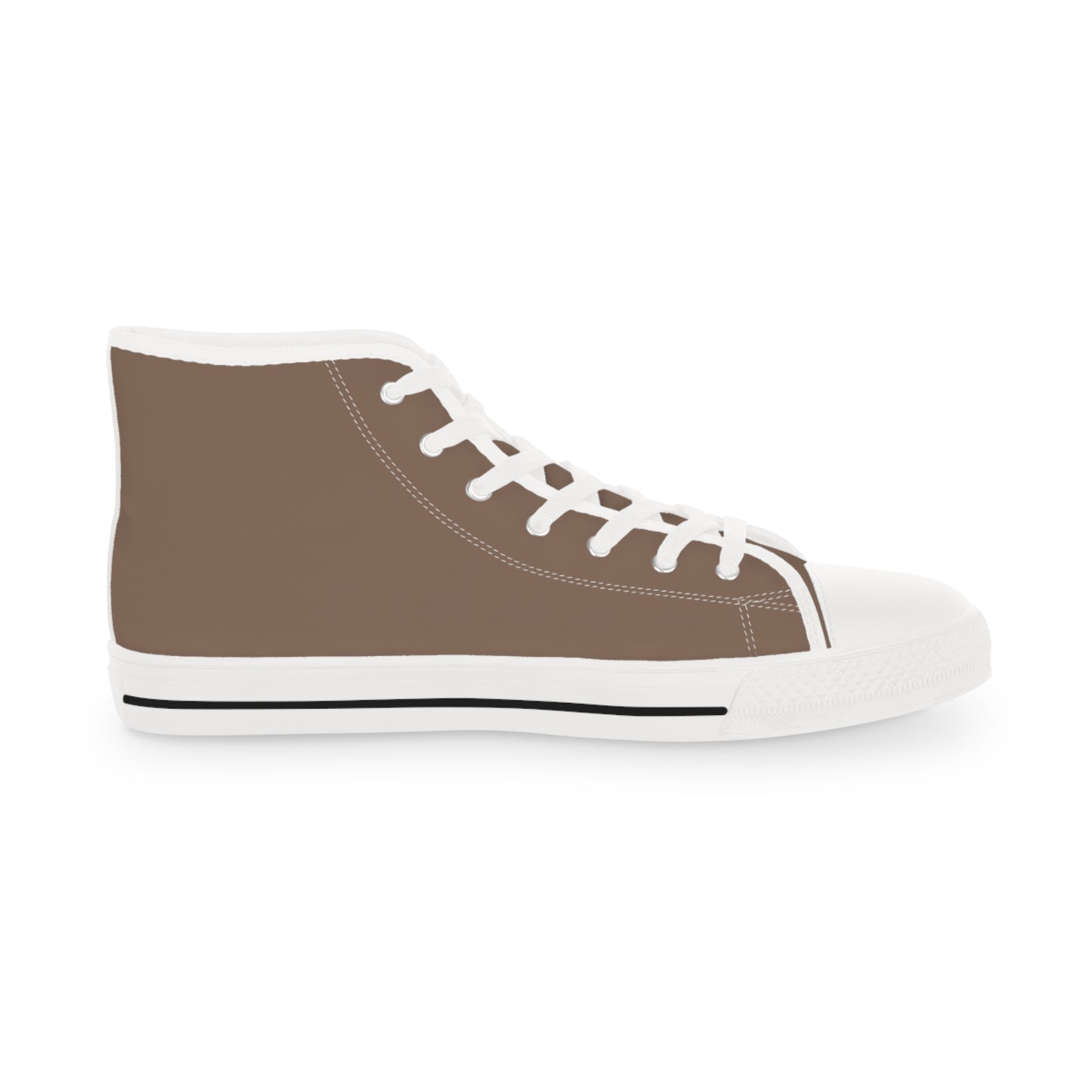 Men's Canvas High Top Solid Color Sneakers - Latte Tan US 14 White sole